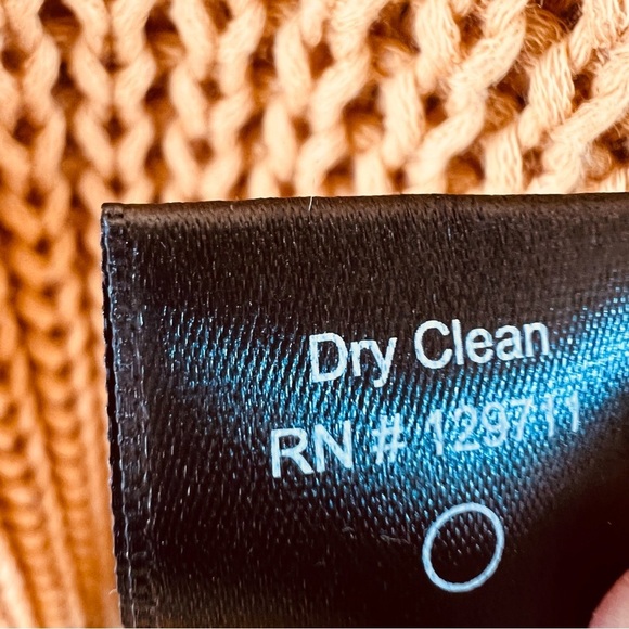 Jenni Kayne Fisherman Organic Cotton Blend Sweater Mustard Gold size Medium - Picture 4 of 8